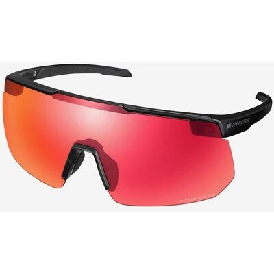 Gafas Shimano S-PHYRE negro mate con lente Ridescape Road rojo Gafas Shimano S-PHYRE negro mate con lente Ridescape Road rojo