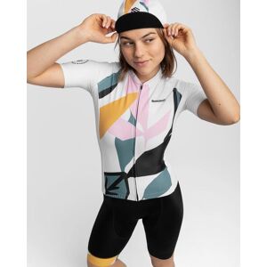 Maillot Siroko M2 Pinerolo manga corta blanco verde rosa mujer - S Maillot Siroko M2 Pinerolo manga corta blanco verde rosa mujer - S