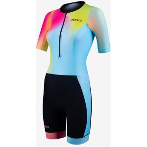 Tritraje Zone3 Activate+ manga corta azul amarillo rosa mujer - XS Tritraje Zone3 Activate+ manga corta azul amarillo rosa mujer - XS