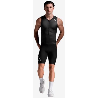 Traje de triatlón sin mangas 2XU Core negro/blanco Traje de triatlón sin mangas 2XU Core negro/blanco