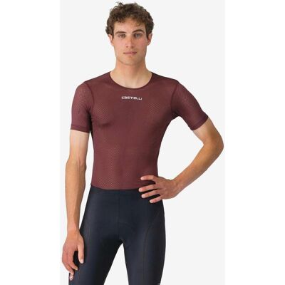 Camiseta interior Castelli Pro Mesh 2.0 manga corta rojo burdeos - XL Camiseta interior Castelli Pro Mesh 2.0 manga corta rojo burdeos - XL