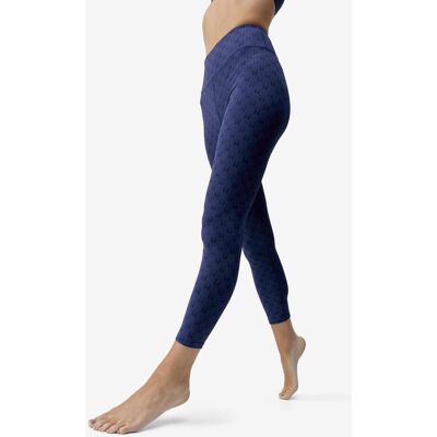 Malla larga Born Living Yoga Monogram azul oscuro mujer - L Malla larga Born Living Yoga Monogram azul oscuro mujer - L