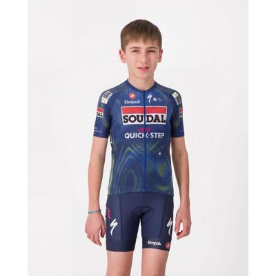 Castelli Maillot Soudal Quick-Step 2026 Aero manga corta azul lima infantil - 8 Castelli Maillot Soudal Quick-Step 2026 Aero manga corta azul lima infantil - 8