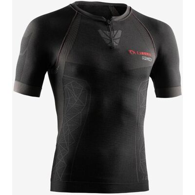 Camiseta Lurbel Tifon Pro manga corta gris marengo rojo - L Camiseta Lurbel Tifon Pro manga corta gris marengo rojo - L
