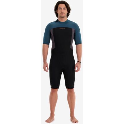 Traje neopreno corto Quiksilver Prologue 2/2 mm negro azul - S Traje neopreno corto Quiksilver Prologue 2/2 mm negro azul - S