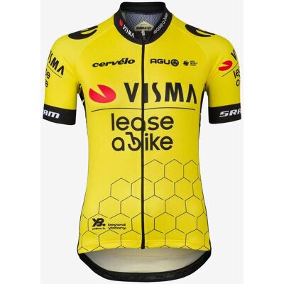 AGU Maillot Team Visma Lease a Bike 2024 Replica manga corta amarillo mujer - XL AGU Maillot Team Visma Lease a Bike 2024 Replica manga corta amarillo mujer - XL