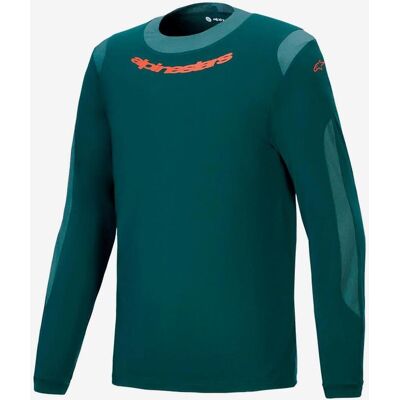 Maillot Alpinestars A-Dura Dri Wool manga larga verde pino - XL Maillot Alpinestars A-Dura Dri Wool manga larga verde pino - XL