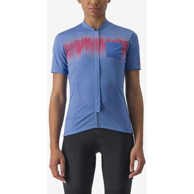 Maillot Castelli Unlimited Sentiero 2 manga corta azul rojo mujer - XS Maillot Castelli Unlimited Sentiero 2 manga corta azul rojo mujer - XS