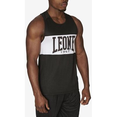 Camiseta Leone 1947 Shock sin mangas negro blanco - L Camiseta Leone 1947 Shock sin mangas negro blanco - L