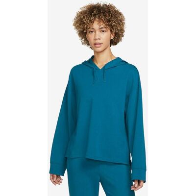 Sudadera con capucha Nike Yoga Dri-Fit azul mujer - M Sudadera con capucha Nike Yoga Dri-Fit azul mujer - M