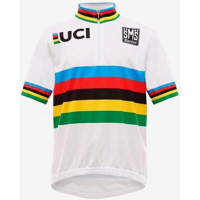 Maillot júnior Santini UCI World Champion Junior Jersey - Corte Classic - XXL Maillot júnior Santini UCI World Champion Junior Jersey - Corte Classic - XXL