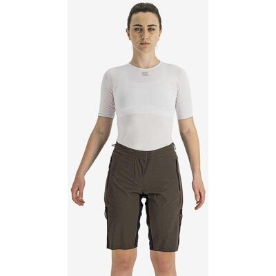 Pantalón corto Sportful SuperGiara W sin badana marrón oscuro negro mujer - S Pantalón corto Sportful SuperGiara W sin badana marrón oscuro negro mujer - S