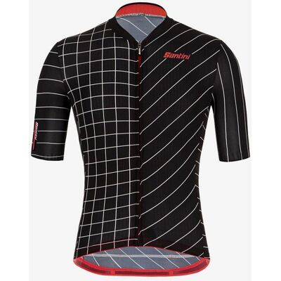 Maillot Santini Eco Sleek Dinamo manga corta negro rosa - Corte Sleek - S Maillot Santini Eco Sleek Dinamo manga corta negro rosa - Corte Sleek - S