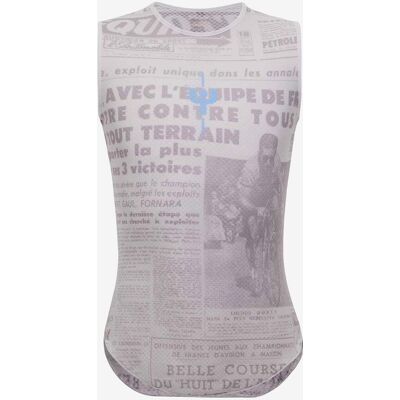 Camiseta interior Santini Le Maillot Jaune Mont Ventoux sin mangas blanco grisáceo - XL-XXL Camiseta interior Santini Le Maillot Jaune Mont Ventoux sin mangas blanco grisáceo - XL-XXL