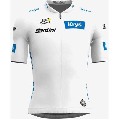 Maillot Blanco Tour de Francia 2024 Líder Juvenil - Ciclismo Maillot Blanco Tour de Francia 2024 Líder Juvenil - Ciclismo