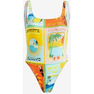 Bañador Roxy Atlas One Piece amarillo azul rosa naranja verde mujer - M Bañador Roxy Atlas One Piece amarillo azul rosa naranja verde mujer - M