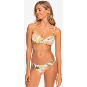 Top Bikini Roxy Beach Calssic Athletic Triangular blanco naranja verde mujer - S Top Bikini Roxy Beach Calssic Athletic Triangular blanco naranja verde mujer - S