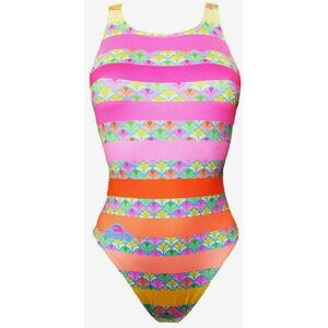 Bañador de natación Turbo Flu Lines multicolor mujer - S Bañador de natación Turbo Flu Lines multicolor mujer - S