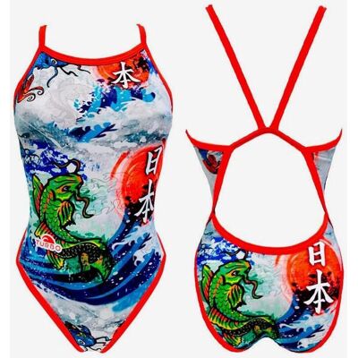 Bañador Turbo Japan Wall Revolution tira fina blanco mujer - M Bañador Turbo Japan Wall Revolution tira fina blanco mujer - M