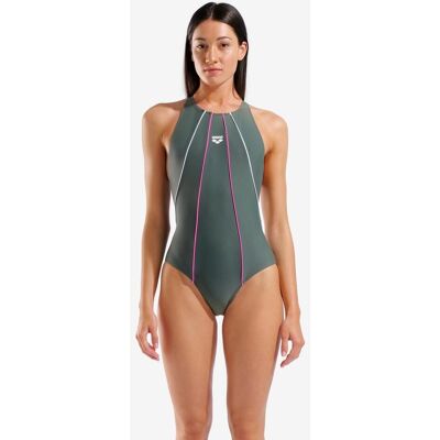 Bañador Arena Feel Merydian gris rosa blanco mujer - 42 Bañador Arena Feel Merydian gris rosa blanco mujer - 42