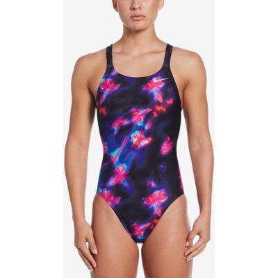 Bañador Nike Swim Performance Practice Fastback One Piece azul marino rosa mujer - 32 Bañador Nike Swim Performance Practice Fastback One Piece azul marino rosa mujer - 32