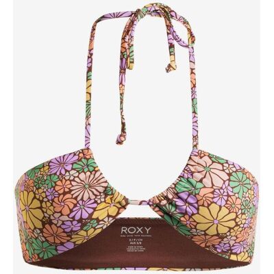 Top bikini Roxy All About Sol Bandeau naranja verde lila mujer - XL Top bikini Roxy All About Sol Bandeau naranja verde lila mujer - XL