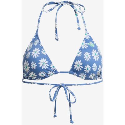 Top bikini Roxy Printed Essentials Tiki Tri azul blanco mujer - XL Top bikini Roxy Printed Essentials Tiki Tri azul blanco mujer - XL