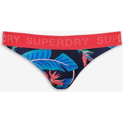 Braga bikini Superdry Logo Classic azul marino rosa mujer - S Braga bikini Superdry Logo Classic azul marino rosa mujer - S