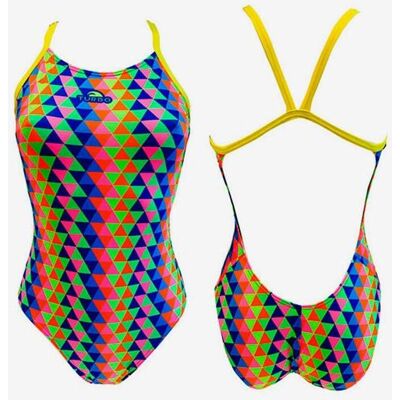 Bañador Turbo Tridimension Pro-Racer tira fina amarillo mujer - S Bañador Turbo Tridimension Pro-Racer tira fina amarillo mujer - S
