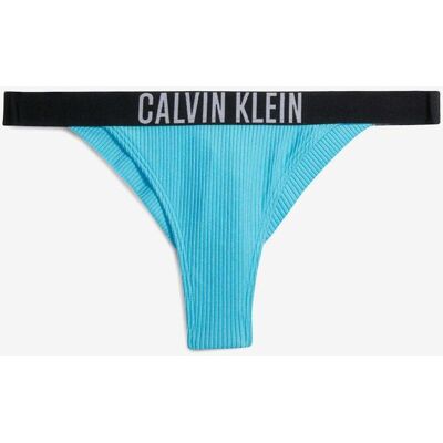 Braga bikini Calvin Klein Textured Brazilian Intense Power azul claro negro mujer - M Braga bikini Calvin Klein Textured Brazilian Intense Power azul claro negro mujer - M