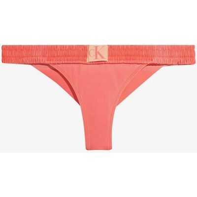 Braga bikini Calvin Klein Brazilian Waist CK Authentic rosa beige mujer - L Braga bikini Calvin Klein Brazilian Waist CK Authentic rosa beige mujer - L