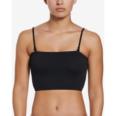 Top bikini Nike Swim Bandeau Midkini negro mujer - XL Top bikini Nike Swim Bandeau Midkini negro mujer - XL