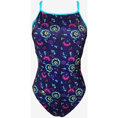 Bañador Turbo Relax azul oscuro rosa mujer - 4XL Bañador Turbo Relax azul oscuro rosa mujer - 4XL