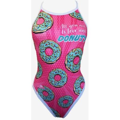 Bañador Turbo Revolution Comic Donut rosa azul claro mujer - M Bañador Turbo Revolution Comic Donut rosa azul claro mujer - M