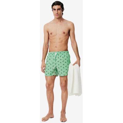 Bañador Lacoste Monogram Crocodile verde claro - S Bañador Lacoste Monogram Crocodile verde claro - S