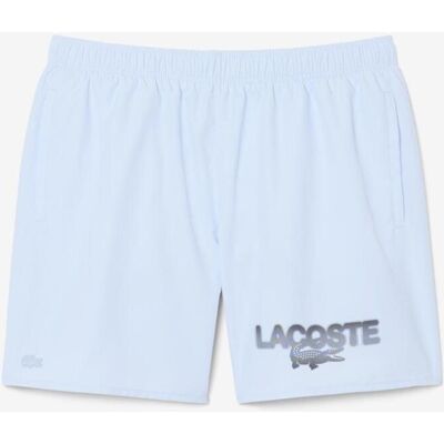 Bañador Lacoste Mid Length Printed azul claro gris - M Bañador Lacoste Mid Length Printed azul claro gris - M