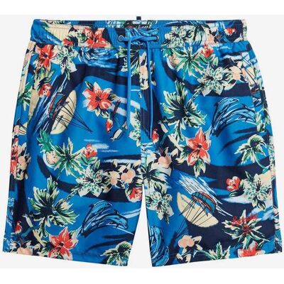 Bañador Superdry Hawaiian Print 17 Inch azul verde rojo - S Bañador Superdry Hawaiian Print 17 Inch azul verde rojo - S