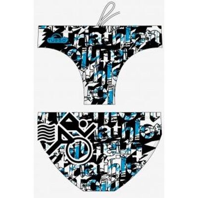 Bañador de natación Turbo Multi Triathlon negro azul - M Bañador de natación Turbo Multi Triathlon negro azul - M