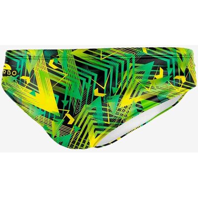 Bañador de waterpolo Turbo Geometric Fusion Brief verde - XL Bañador de waterpolo Turbo Geometric Fusion Brief verde - XL