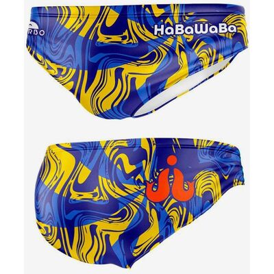 Bañador de waterpolo Turbo Aqua Haba Waba amarillo azul - M Bañador de waterpolo Turbo Aqua Haba Waba amarillo azul - M