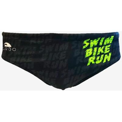 Bañador de waterpolo Turbo Swim-Bike Run negro amarillo - L Bañador de waterpolo Turbo Swim-Bike Run negro amarillo - L