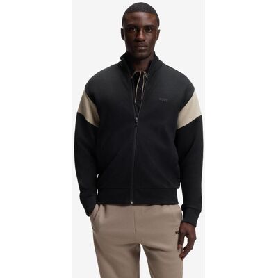Sudadera BOSS SW Union Skaz Full Zip negro beige - S Sudadera BOSS SW Union Skaz Full Zip negro beige - S