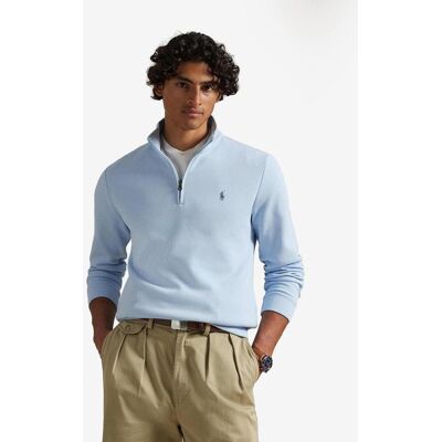 Sudadera Ralph Lauren Knit Half Zip azul claro - XXL Sudadera Ralph Lauren Knit Half Zip azul claro - XXL