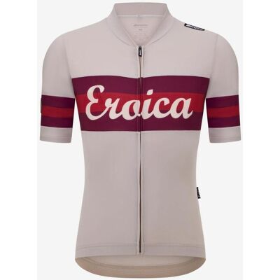 Maillot Santini x Eroica Timo manga corta blanco beige - Corte Slim - S Maillot Santini x Eroica Timo manga corta blanco beige - Corte Slim - S