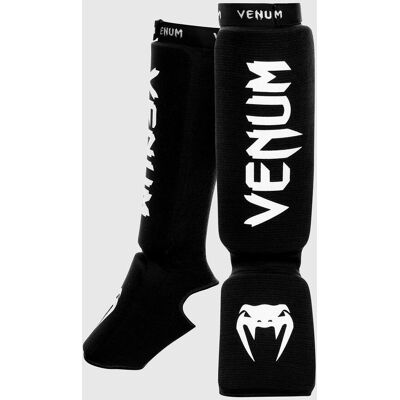 Espinilleras Venum Kontact Fight negro puro blanco - XS Espinilleras Venum Kontact Fight negro puro blanco - XS
