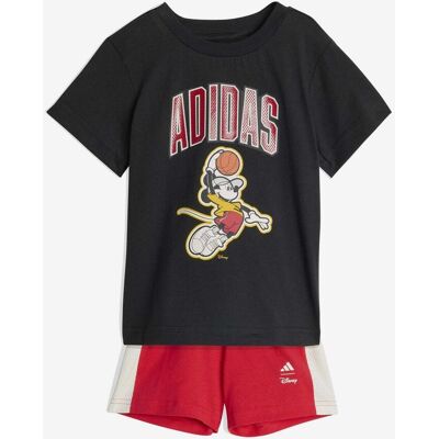 Conjunto adidas Disney Mickey Mouse negro puro blanco bebé - 74 Conjunto adidas Disney Mickey Mouse negro puro blanco bebé - 74