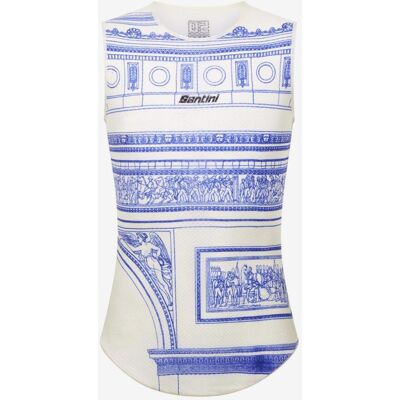 Santini Camiseta interior Tour de France 2025 Arrivée Arc de Triomphe sin mangas azul - XL Santini Camiseta interior Tour de France 2025 Arrivée Arc de Triomphe sin mangas azul - XL