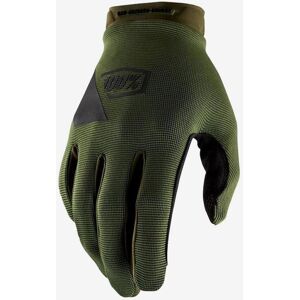100 Percent Guantes largos 100% R-Core verde militar - L 100 Percent Guantes largos 100% R-Core verde militar - L