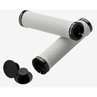 Puños SRAM Locking Grips Double Clamp MTB blanco Puños SRAM Locking Grips Double Clamp MTB blanco