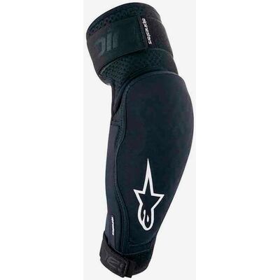 Coderas Alpinestars A-Impact Plasma Elit negro mate blanco - M Coderas Alpinestars A-Impact Plasma Elit negro mate blanco - M